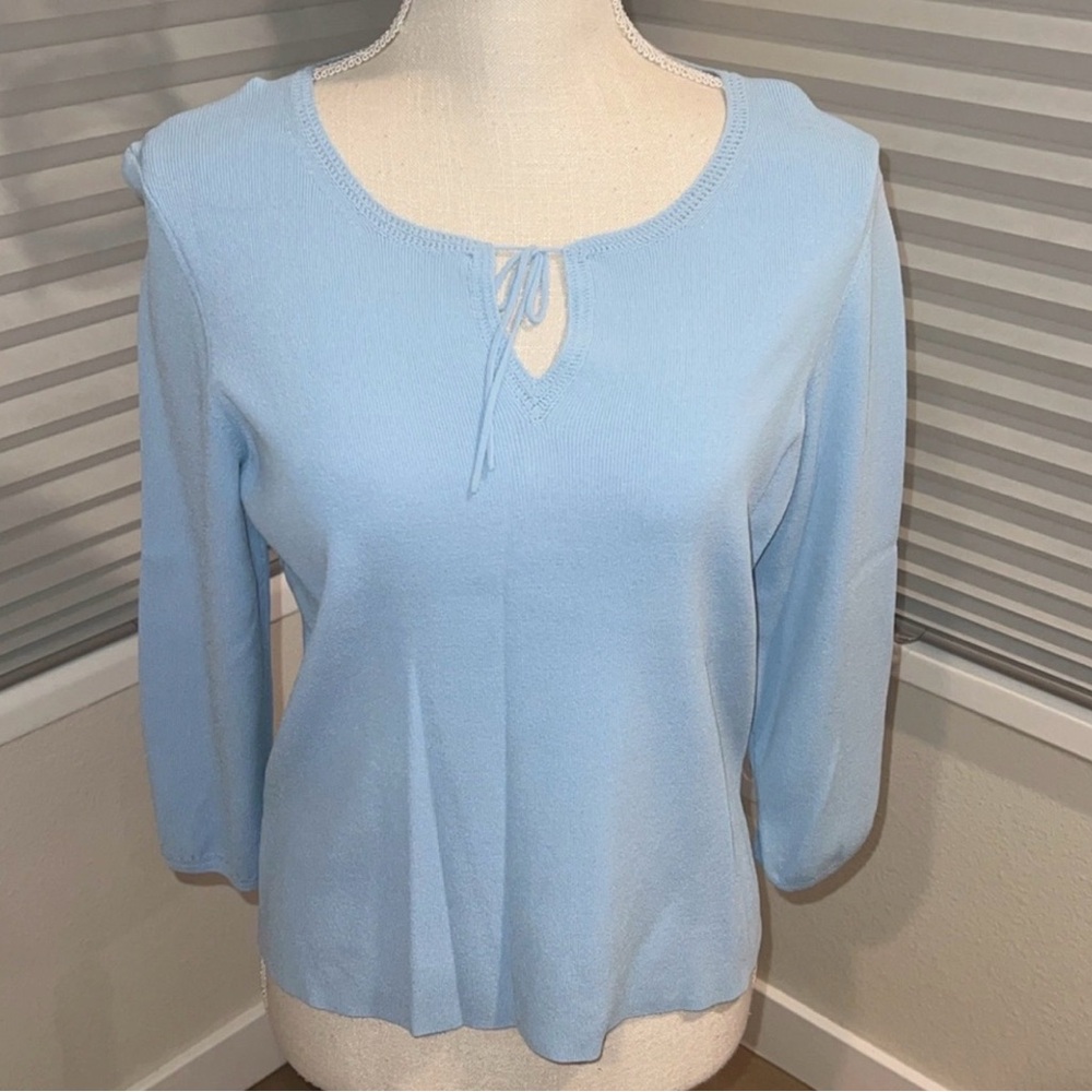Ann Taylor Sky Blue Knit Top